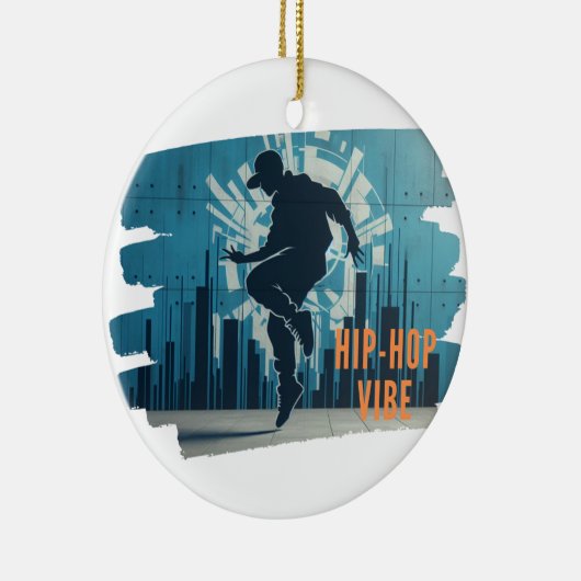 Hiphop danser graffiti keramisch ornament (Rechts)