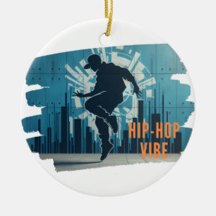 Hiphop danser graffiti keramisch ornament