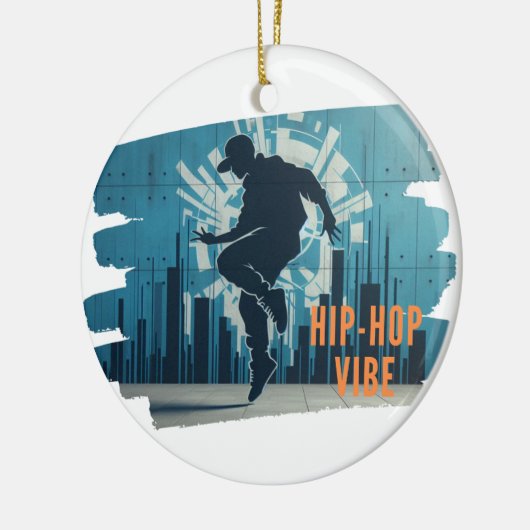 Hiphop danser graffiti keramisch ornament (Links)