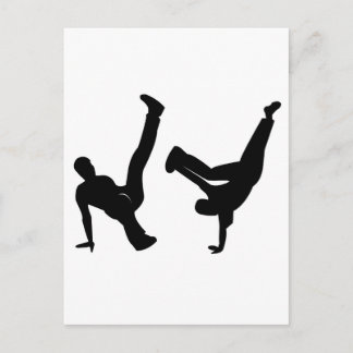 hiphop-danseres briefkaart