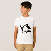 hiphop-danseres t-shirt (Voorkant volledig)