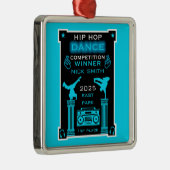 Hiphop danswedstrijd metalen ornament (Rechts)