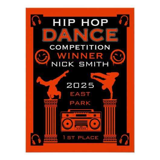 Hiphop danswedstrijd perfect poster (Voorkant)
