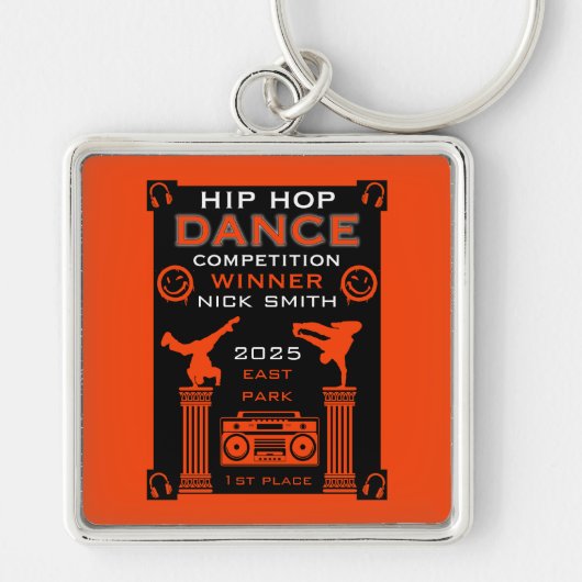 Hiphop danswedstrijd sleutelhanger (Voorkant)