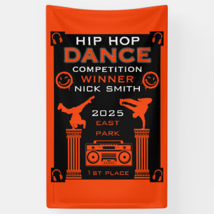 Hiphop danswedstrijd spandoek