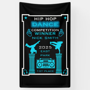Hiphop danswedstrijd spandoek