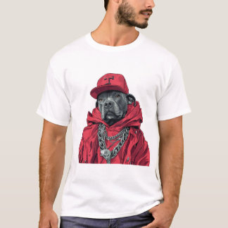 Hiphop Dog Graphic T-Shirt – Streetwear T-shirt