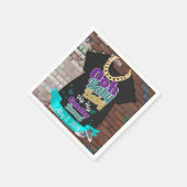 Hiphop gender onthult servetten Paarse en Blauwgro (Hoek)