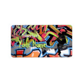 Hiphop Graffiti Gepersonaliseerd eigendom van Etiket (Voorkant)