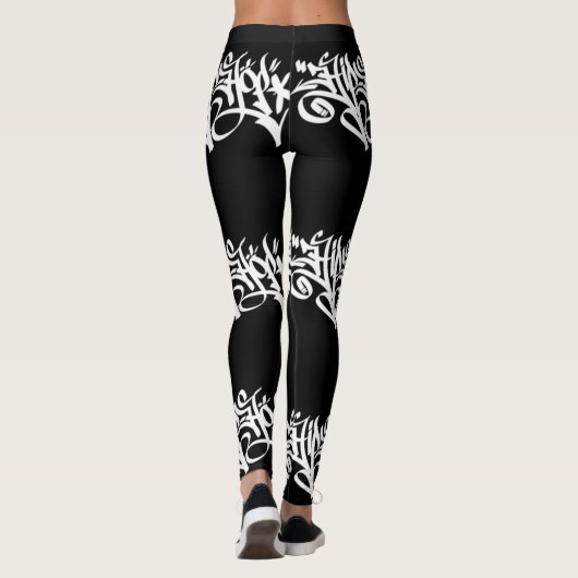 Hiphop graffiti-Leggings Leggings (Achterkant)