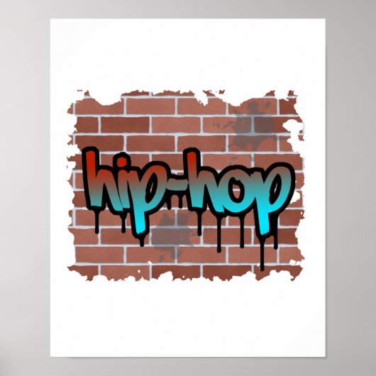 hiphop graffiti - ontwerp poster (Voorkant)
