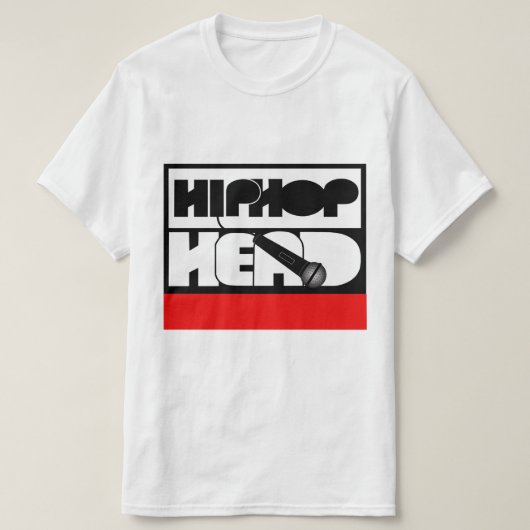 HipHop Head laat de microfoon vallen T-shirt (Design voorkant)