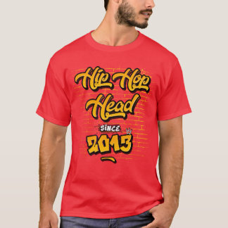 HipHop Head Since 2013 12 Years of Rap Energy T-shirt