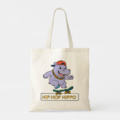 Hiphop Hippo Tote Bag (Achterkant)