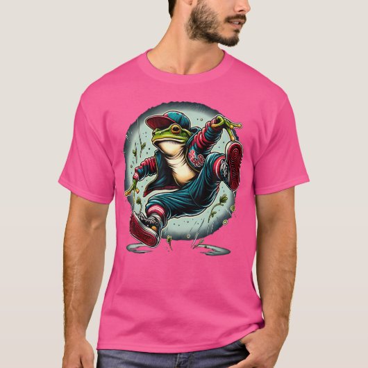 Hiphop kikker danser t-shirt (Voorkant)