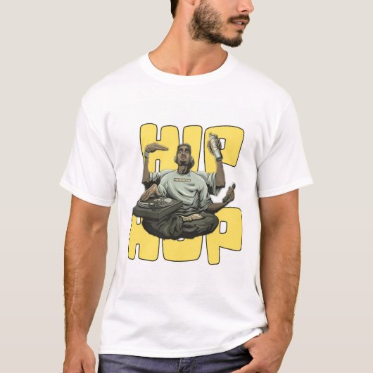 HIPHOP MANNEN T-SHIRT (Voorkant)