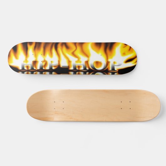 HipHop met Vlames Skateboard (Horizontaal)