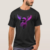 Hiphop Moose 80s Retro Paarse Mannen Kinderen T-shirt (Voorkant)