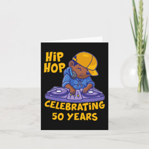 Hiphop Muziek 50e Jubileum Zwart Geschiedenis DJ D Kaart