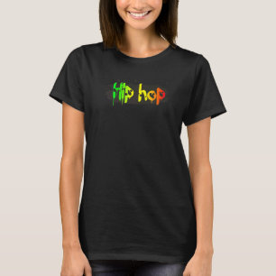 Hiphop Muziek Dance Street Drip Graffiti Rap Manne T-shirt