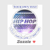 Hiphop muziek DJ-promotie Custom-Cut Vinyl Stick Sticker (Vel)