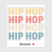 Hiphop muziek sticker (Vel)