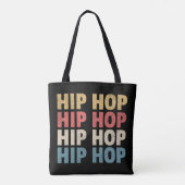 Hiphop muziek tote bag (Achterkant)