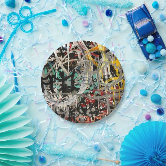 hiphop papieren bordje (Feest)