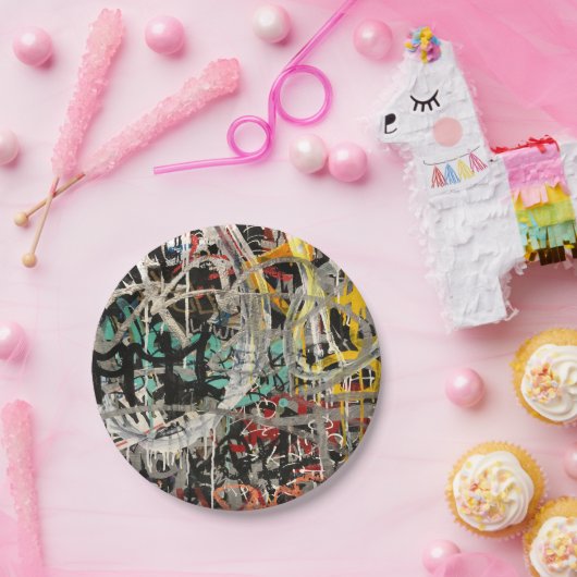 hiphop papieren bordje (Feest)