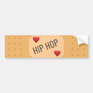 Hiphop Patch / bandaid, hiphop geneest wonden Bumpersticker
