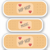 Hiphop Patch / bandaid, hiphop geneest wonden Sticker (Voorkant)