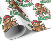 Hiphop peperkoek man swag kerst cadeaupapier (Rol Hoek)