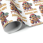 Hiphop peperkoek man swag kerst cadeaupapier (Rol Hoek)