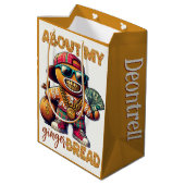 Hiphop peperkoek man swag kerst medium cadeauzakje (Achterkant Gekanteld)