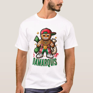 Hiphop peperkoek man swag kerst t-shirt