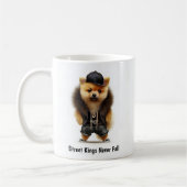 Hiphop Pomeranian Thug Coffee Mok (Links)