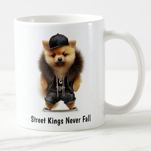 Hiphop Pomeranian Thug Coffee Mok
