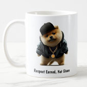 Hiphop Pomeranian Thug Coffee Mok