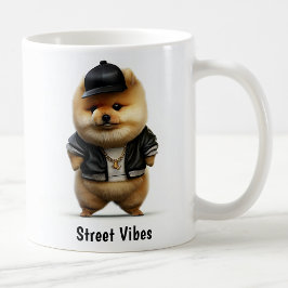 Hiphop Pomeranian Thug Coffee Mok