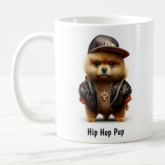 Hiphop Pomeranian Thug Coffee Mok