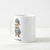 Hiphop Pomeranian Thug Coffee Mok (Voorkant links)