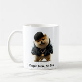 Hiphop Pomeranian Thug Coffee Mok (Links)