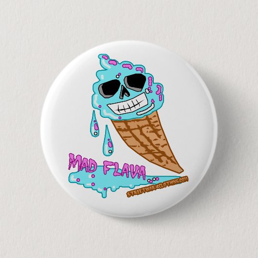 HIPHOP RONDE BUTTON 5,7 CM (Voorkant)