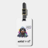 Hiphop-rottweiler Bagagelabel (Voorkant verticaal)