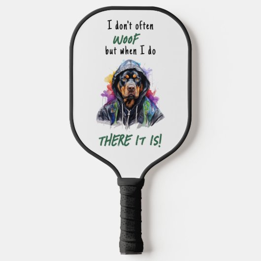 Hiphop-rottweiler Pickleball Paddle (Voorkant)