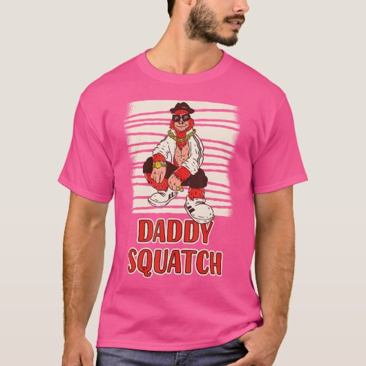 Hiphop Sasquatch Daddy Squatch T-shirt (Voorkant)