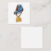 Hiphop schoenen zeldzame hype ketting vector vierkante visitekaartje (Voorkant / Achterkant)
