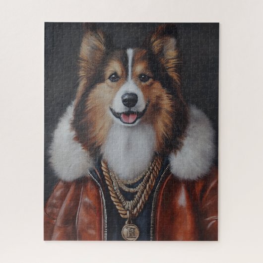 Hiphop Shetland Sheepdog | Sheltie Legpuzzel (Verticaal)
