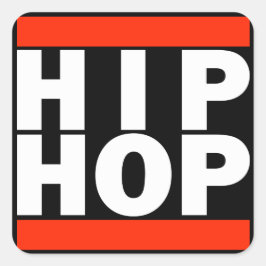 HIPHOP-Sticker Vierkante Sticker