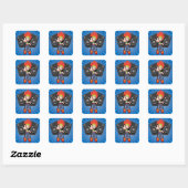 hiphop-sticker vierkante sticker (Vel)